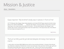 Tablet Screenshot of missionandjustice.org